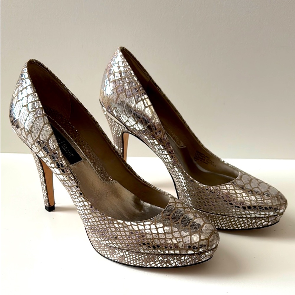 WHBM Silver High Heels